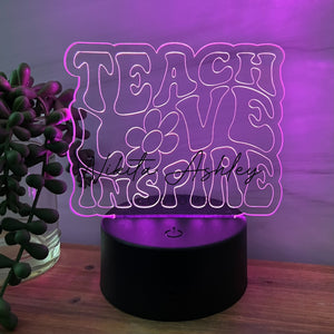 Teach Love Inspire Desk Lamp