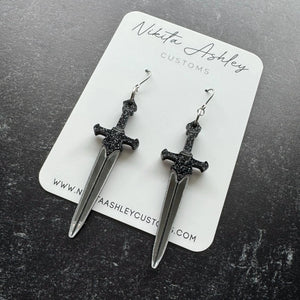 Sword Acrylic Earrings