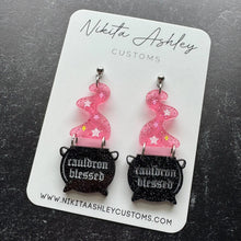 Load image into Gallery viewer, Cauldron Blessed Acrylic Earrings