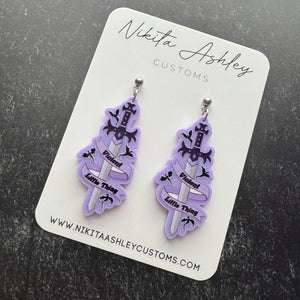 Violent Little Thing Acrylic Earrings