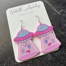 Load image into Gallery viewer, Book UFO Acrylic Earrings