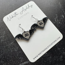 Load image into Gallery viewer, Bat Boys Acrylic Earrings