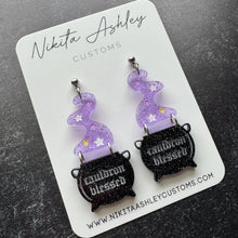 Load image into Gallery viewer, Cauldron Blessed Acrylic Earrings