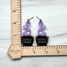 Load image into Gallery viewer, Cauldron Blessed Acrylic Earrings