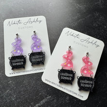 Load image into Gallery viewer, Cauldron Blessed Acrylic Earrings