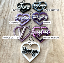 Load image into Gallery viewer, BTS Friendship Heart Earrings