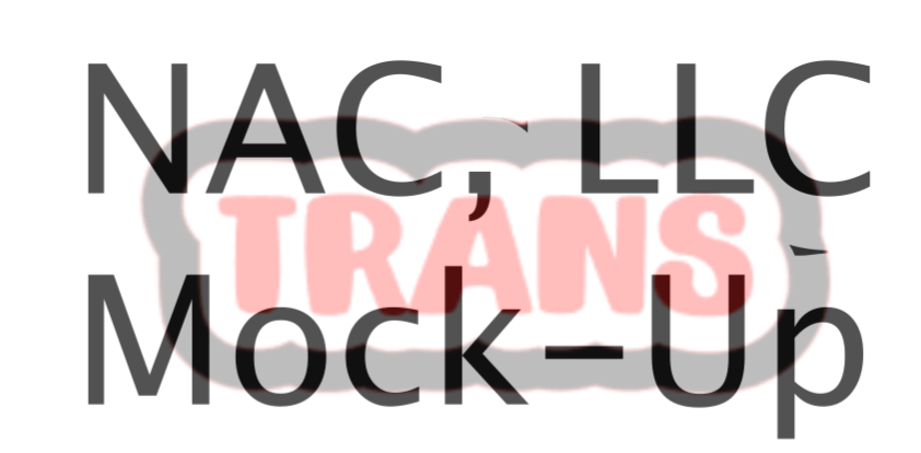 Trans Word Shaker Blank