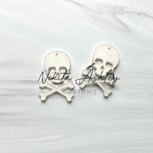 Skull & Crossbones Earring Blanks