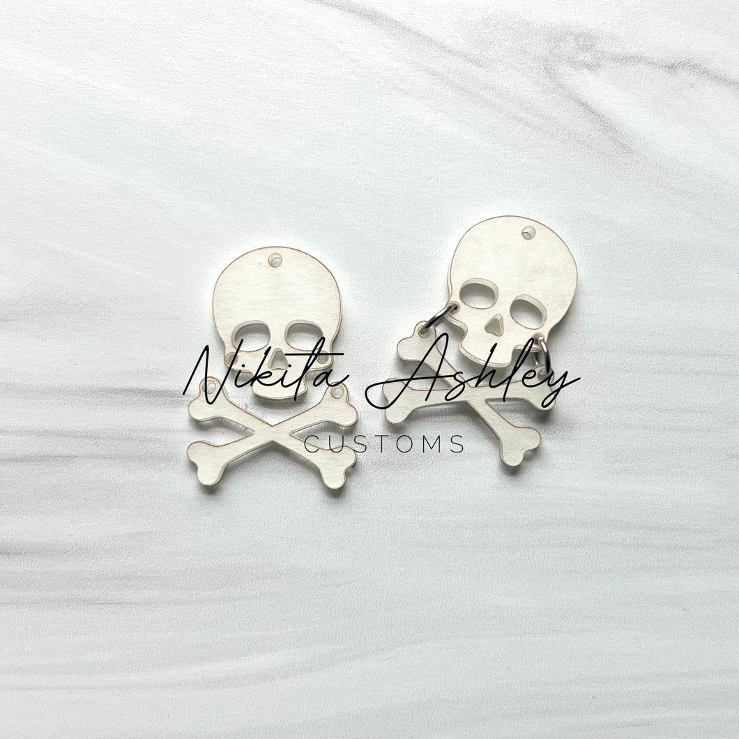 Skull & Crossbones Earring Blanks