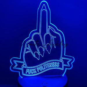 F*ck Politeness Desk Lamp