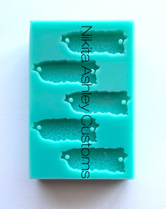 Puerto Rico Map Charm Silicone Mold