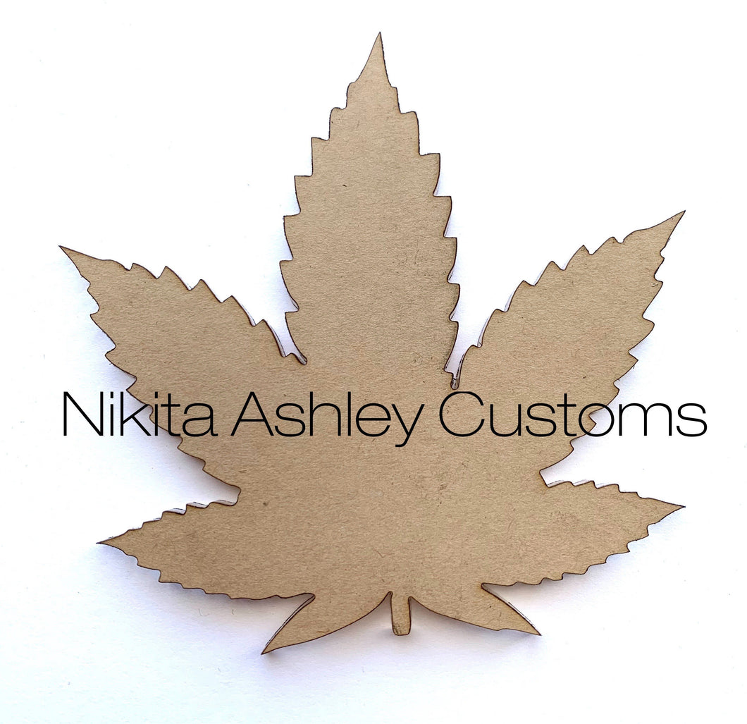 Pot Leaf Coaster Blank