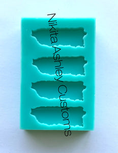 Puerto Rico Solid Silicone Mold