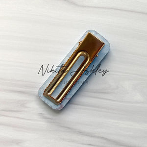 Rounded Rectangle Shaker Clip Blank