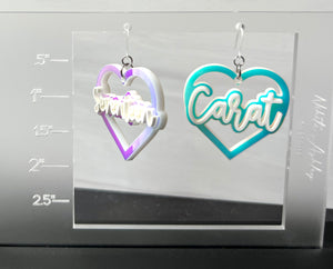 Seventeen Heart Earrings