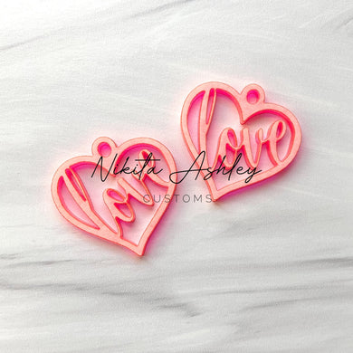 Love Heart Earring Blanks