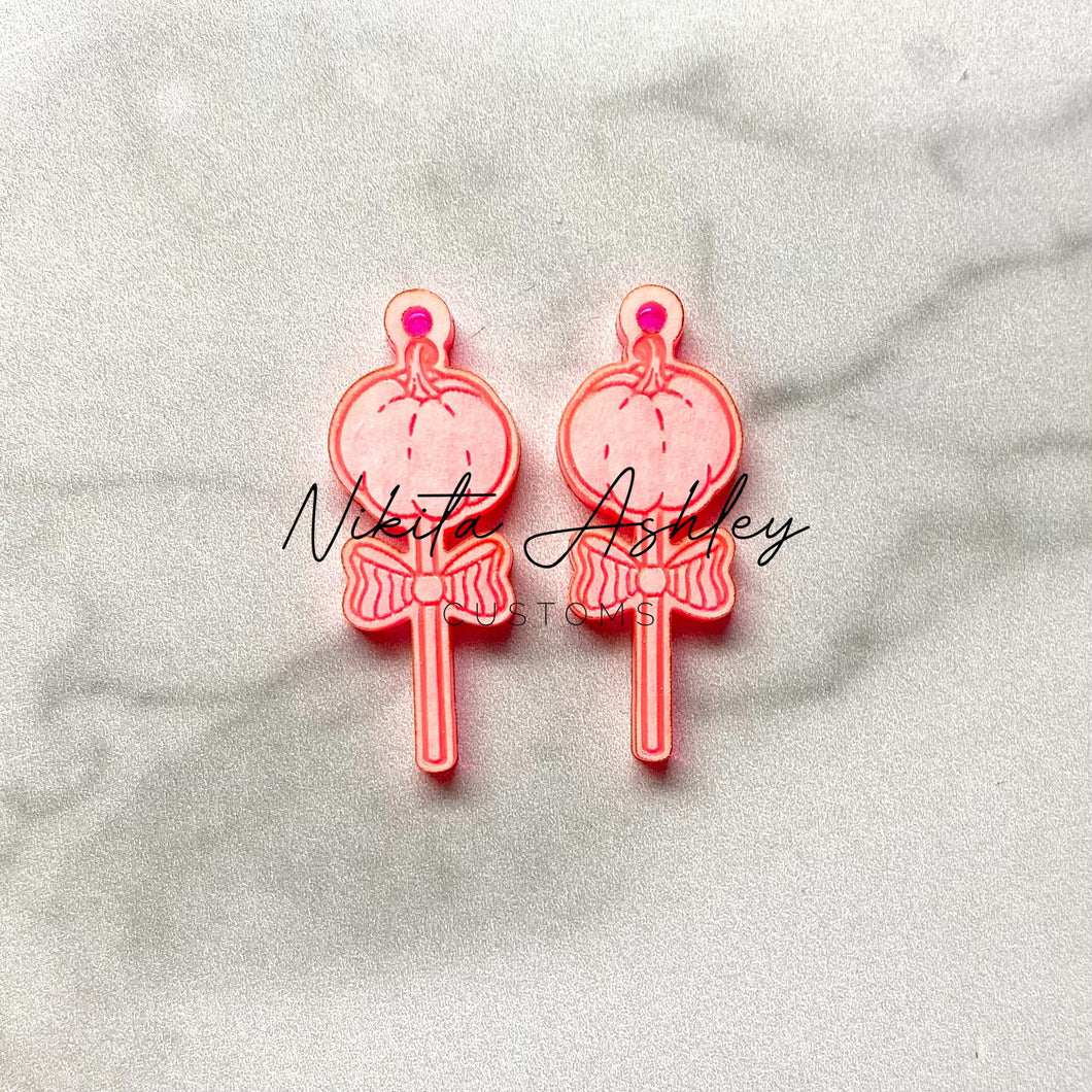 Pumpkin Lolli Earring Blanks