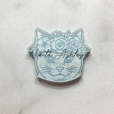 Flower Crown Cat Blank