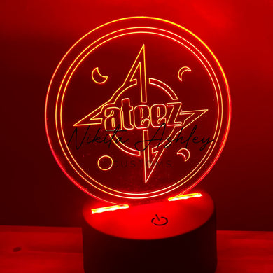 Ateez Hourglass Desk Lamp