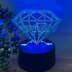 Seventeen Diamond Desk Lamp