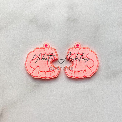 Plastic Vampire Teeth Earring Blanks