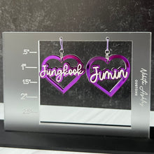 Load image into Gallery viewer, BTS Heart Earrings