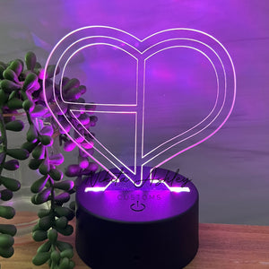 Blackpink Heart Desk Lamp