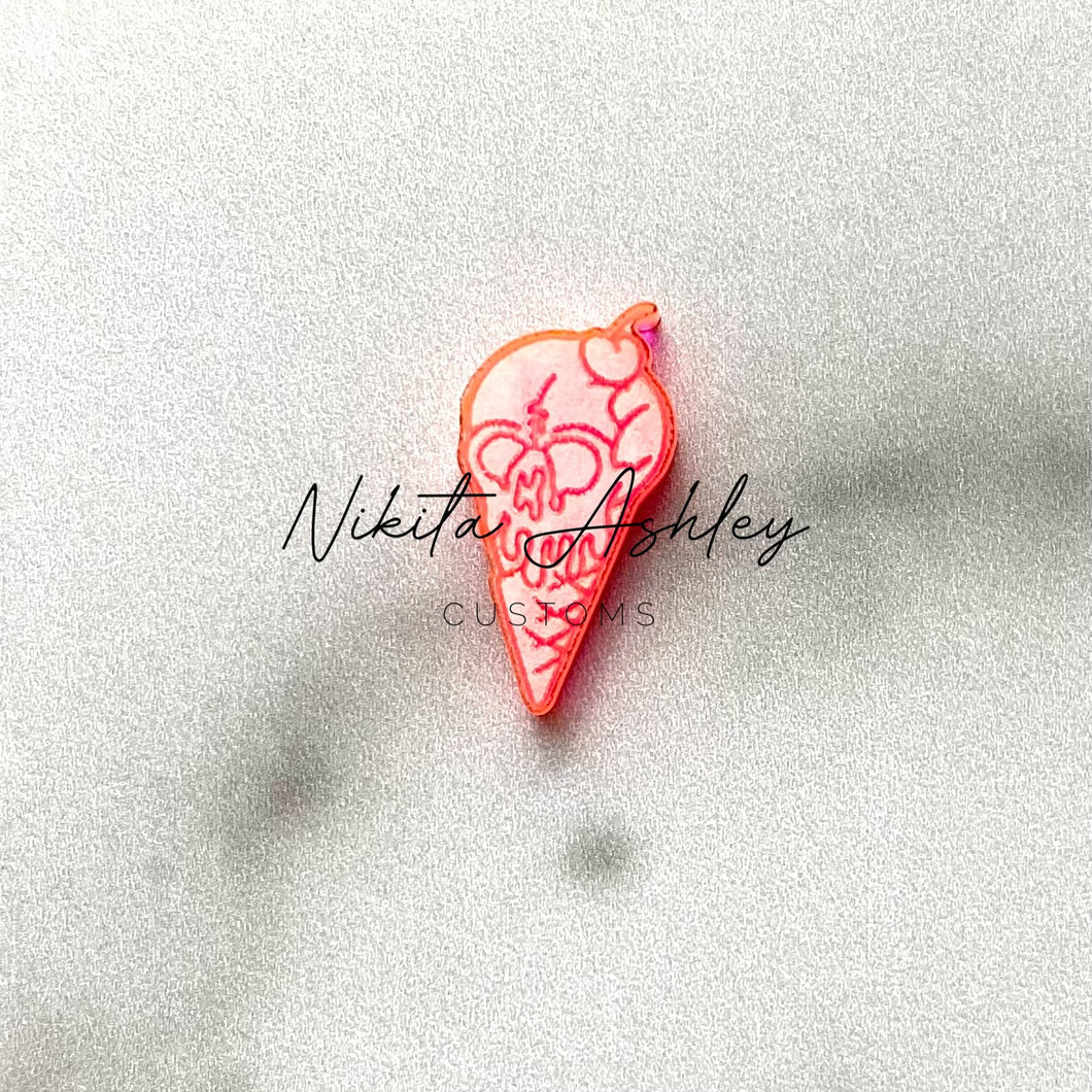 Melting Skull Ice Cream Blank