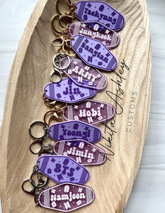 BTS Vintage Motel Key Fob