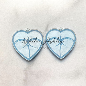 Booty Heart Earring Blanks