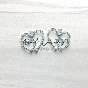 Heart Duo Earring Blanks