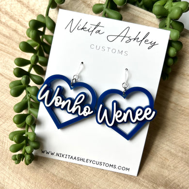 Wonho Heart Earrings