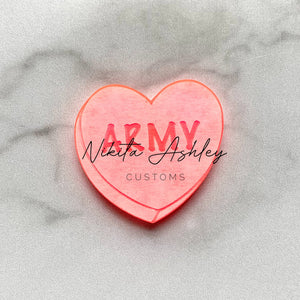 ARMY Conversation Heart Blank