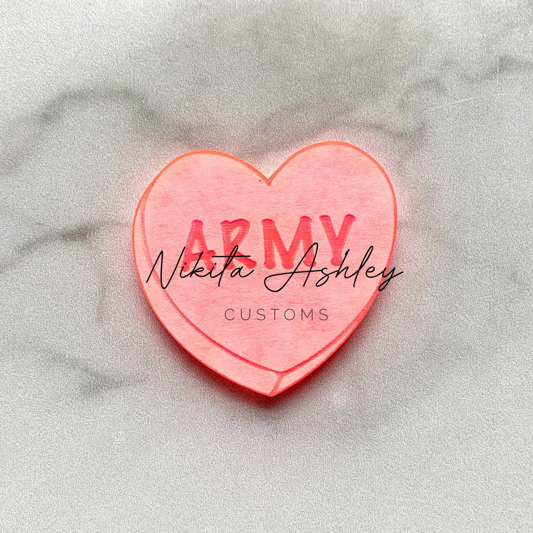 ARMY Conversation Heart Blank