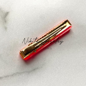 Rounded Rectangle Bar Clip Embellishment Blank