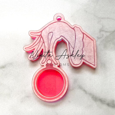 Grouchy Guy Hand Shaker Ornament Blank