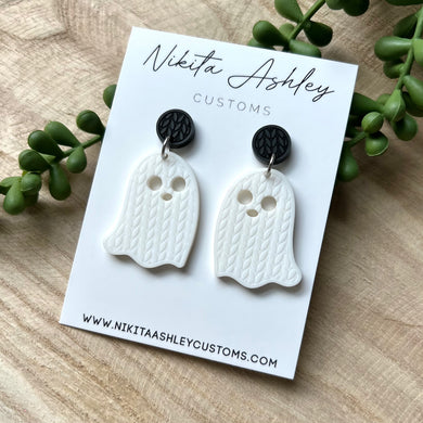 Sweater Ghost Acrylic Earrings