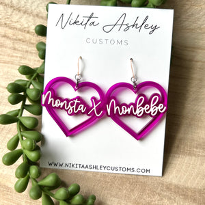 Monsta X Heart Earrings