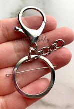 Load image into Gallery viewer, Silver Tone Keychain Hardware