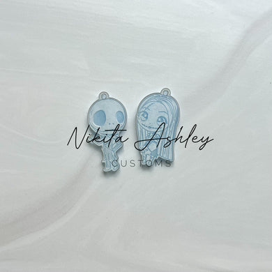 Cute Jack + Sally Earring Blanks