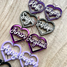 Load image into Gallery viewer, BTS Heart Earrings