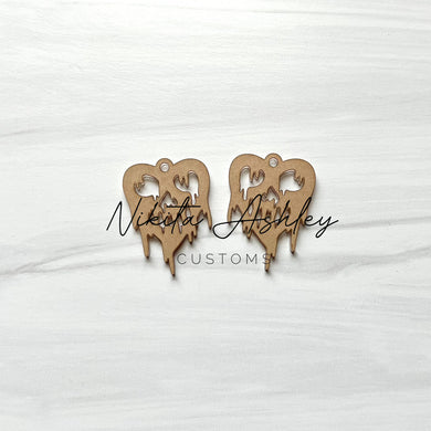 Drippy Heart w/ Face Blank