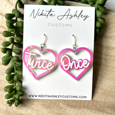 Twice Heart Earrings