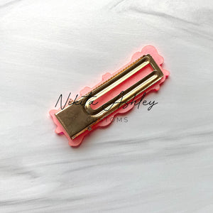 NBC Fam Rectangle Clip Embellishment Blank