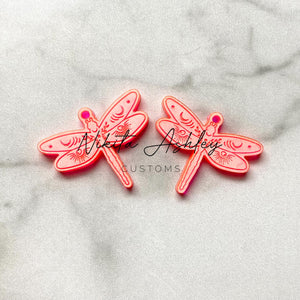 Moon Dragonfly Earring Blanks