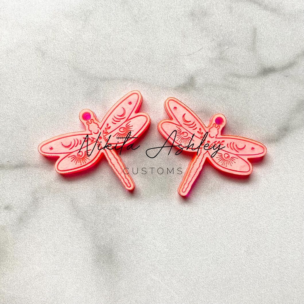 Moon Dragonfly Earring Blanks
