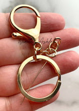 Load image into Gallery viewer, Gold Tone Keychain Hardware