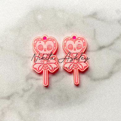 Spooky Jingle Bell Lolli Earring Blanks