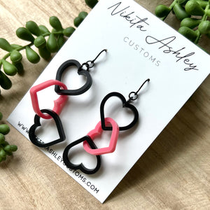 Chain Link Heart Earrings