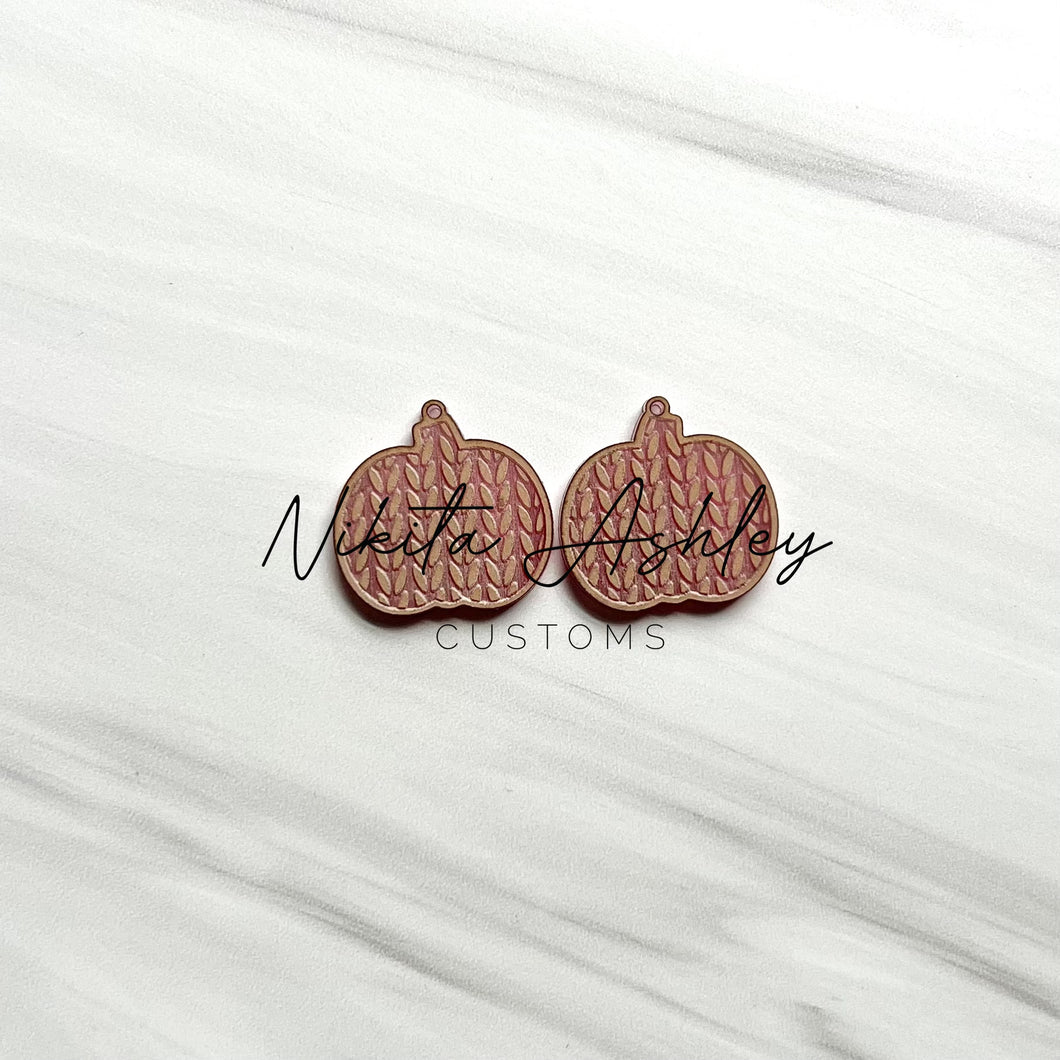 Sweater Pumpkin Earring Blanks